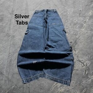 Baggy Levi's SilverTab Denim Cargo Wide Leg Jnco Styl Y2k Vintage Jeans - 26